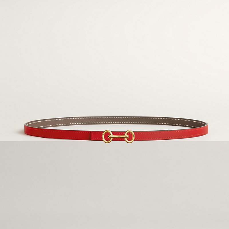 Heritage belt buckle & Reversible leather strap 13 mm