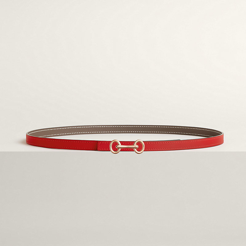 Heritage belt buckle & Reversible leather strap 13 mm