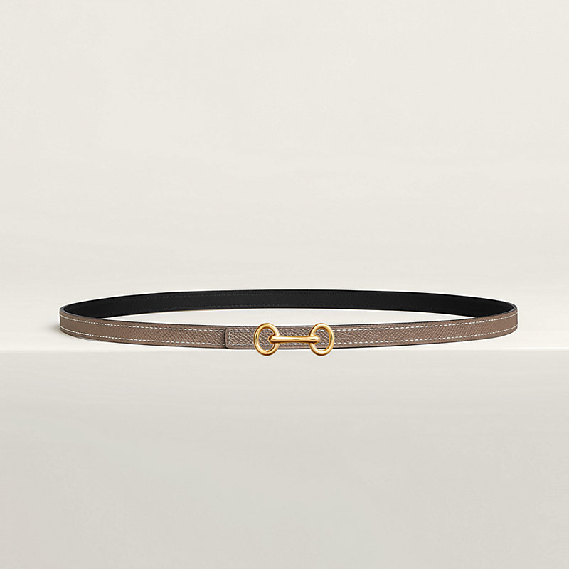 Heritage belt buckle & Reversible leather strap 13 mm