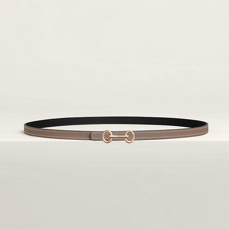 Heritage belt buckle & Reversible leather strap 13 mm
