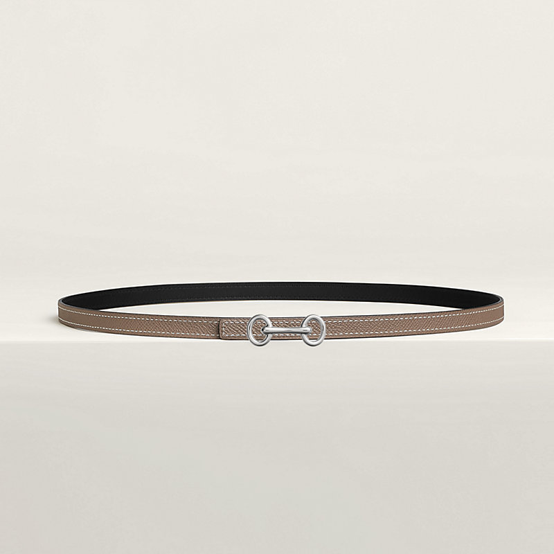 Heritage belt buckle & Reversible leather strap 13 mm