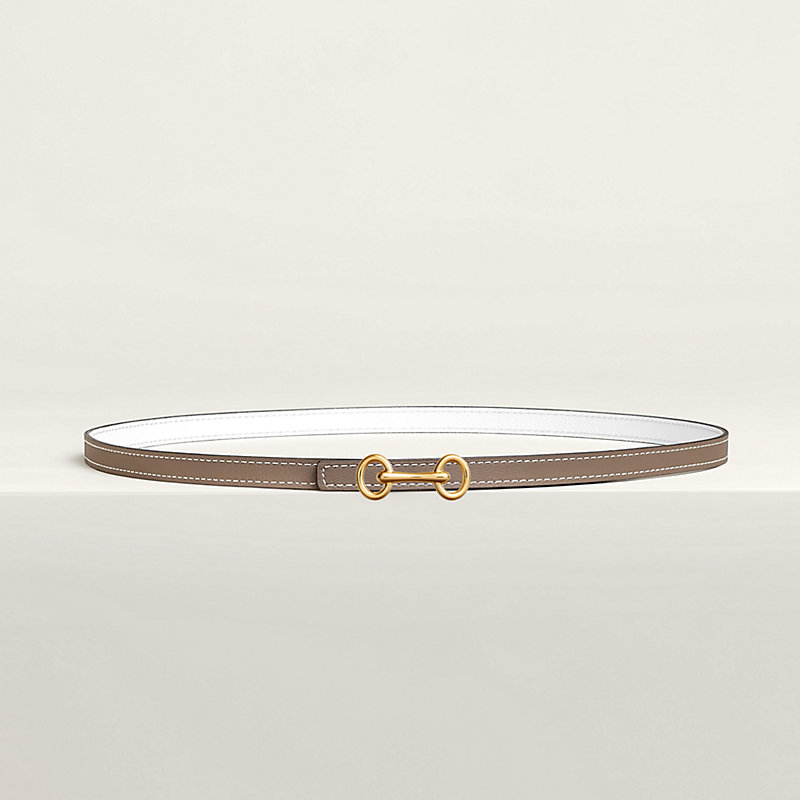 Heritage belt buckle & Reversible leather strap 13 mm