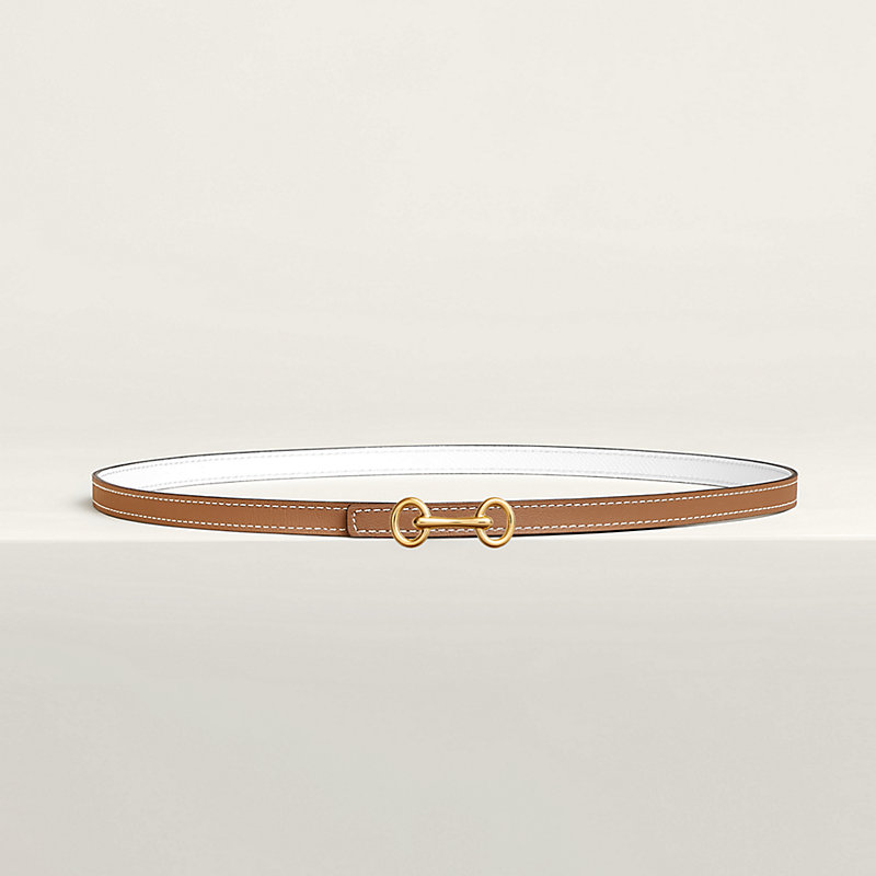 Heritage belt buckle & Reversible leather strap 13 mm