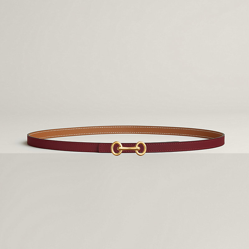 Heritage belt buckle & Reversible leather strap 13&nbsp;mm