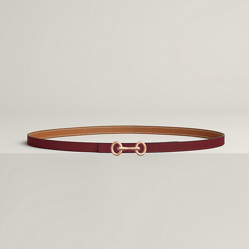 Heritage belt buckle & Reversible leather strap 13&nbsp;mm