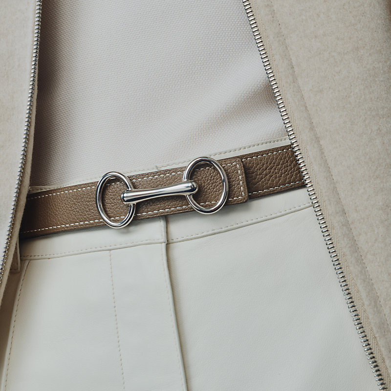 Heritage belt buckle & Reversible leather strap 24&nbsp;mm