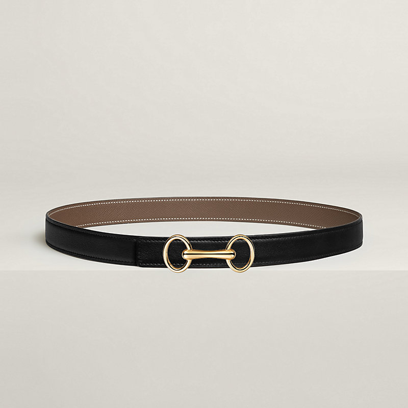 Heritage belt buckle & Reversible leather strap 24 mm
