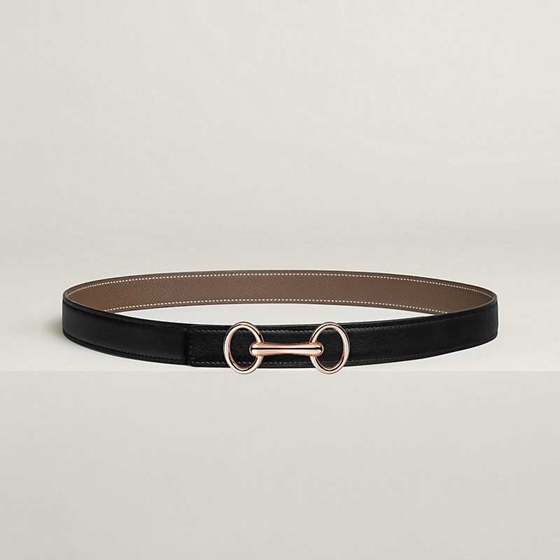 Heritage belt buckle & Reversible leather strap 24 mm