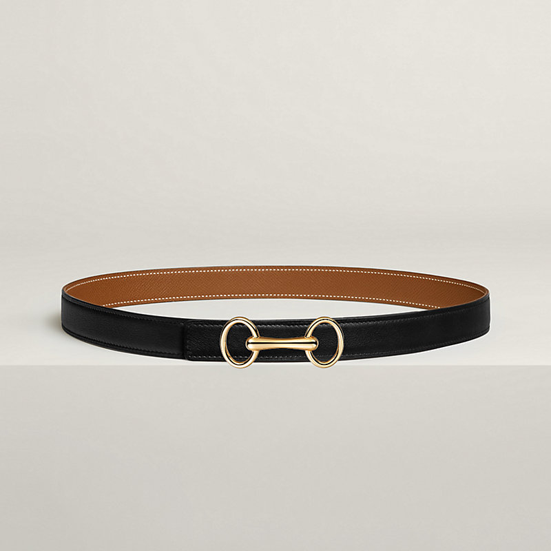 Heritage belt buckle & Reversible leather strap 24 mm