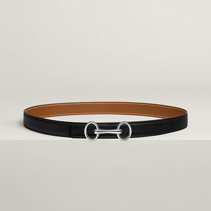 Heritage belt buckle & Reversible leather strap 24 mm