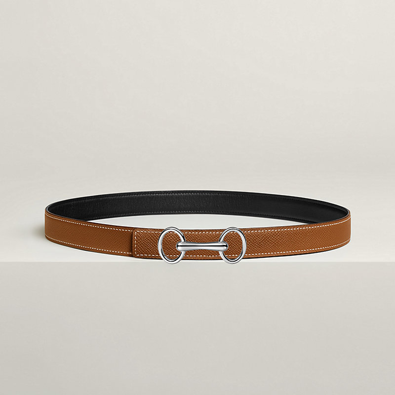 Heritage belt buckle & Reversible leather strap 24 mm