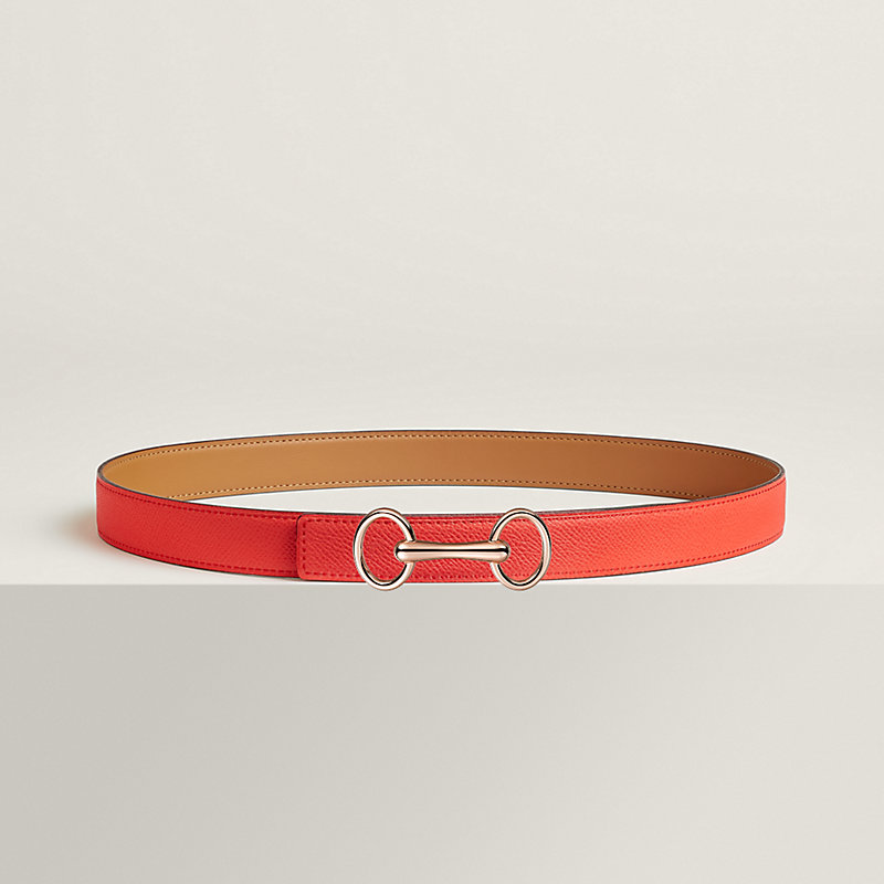 Heritage belt buckle & Reversible leather strap 24 mm