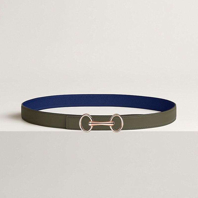 Heritage belt buckle & Reversible leather strap 24 mm