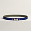 Heritage belt buckle & Reversible leather strap 24 mm, view 2 of 3