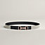 Heritage belt buckle & Toile H Plume leather strap 24&nbsp;mm, View: , view 1 of 3