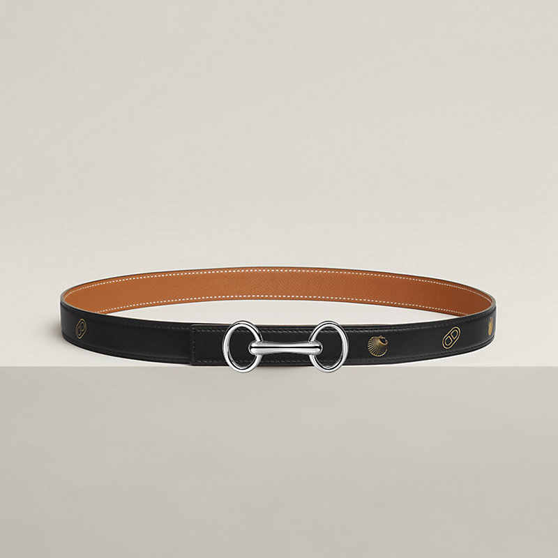Heritage皮带扣 & Hermès sur Mer双面皮腰带24毫米