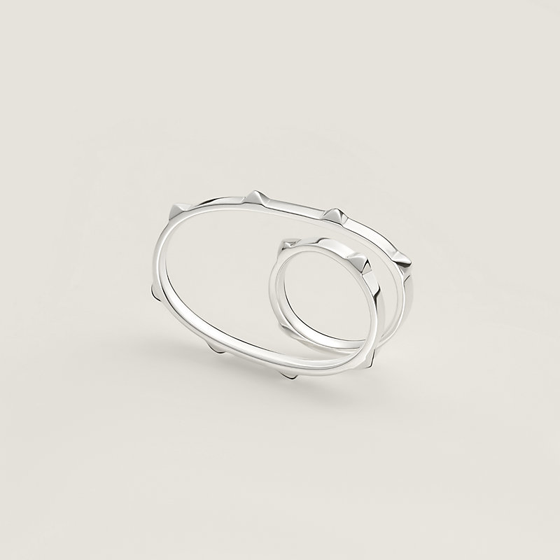 Hermès Clou d'H double ring