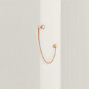 View: Worn, Hermès Clou d'H left single ear climber earring