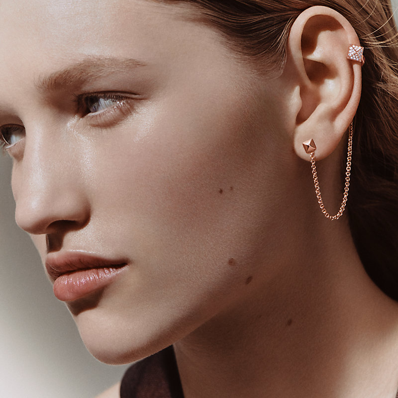 Hermès Clou d'H right single ear climber earring