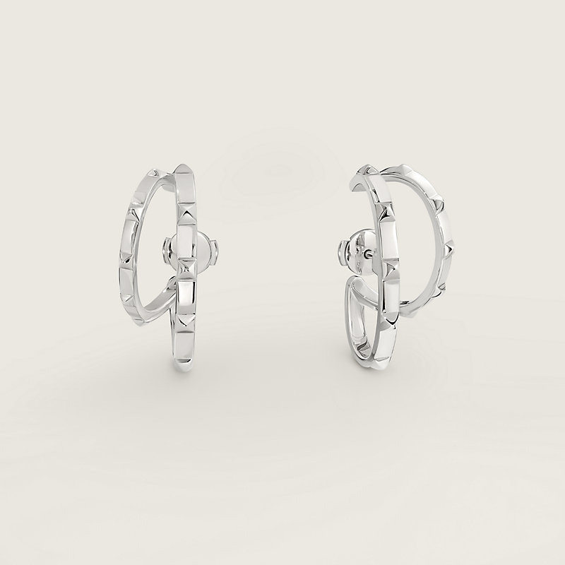 Hermès Clou d'H悬垂式耳环