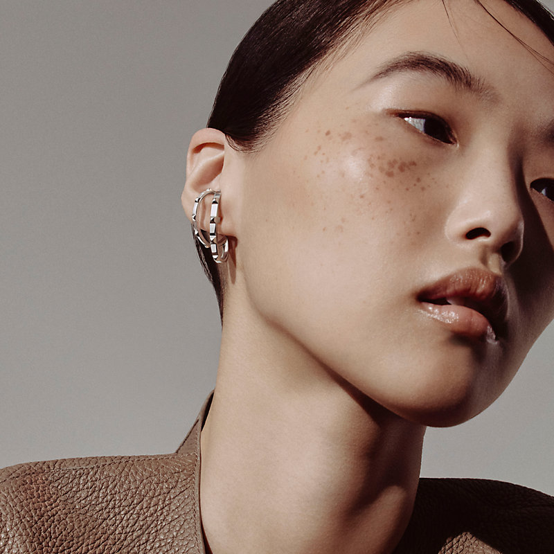 Hermès Clou d'H悬垂式耳环