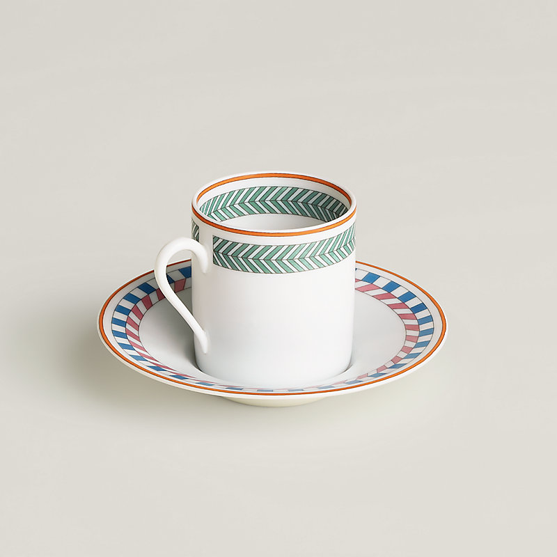 Hermès en Contrepoint coffee cup and saucer n°3