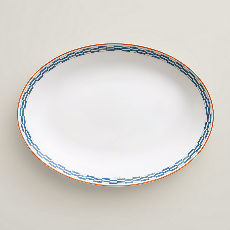 Hermès en Contrepoint oval platter