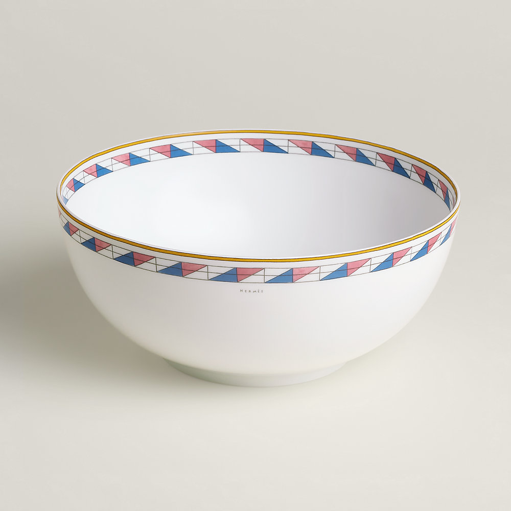 Hermès en Contrepoint salad bowl, large model - Grey | Hermès