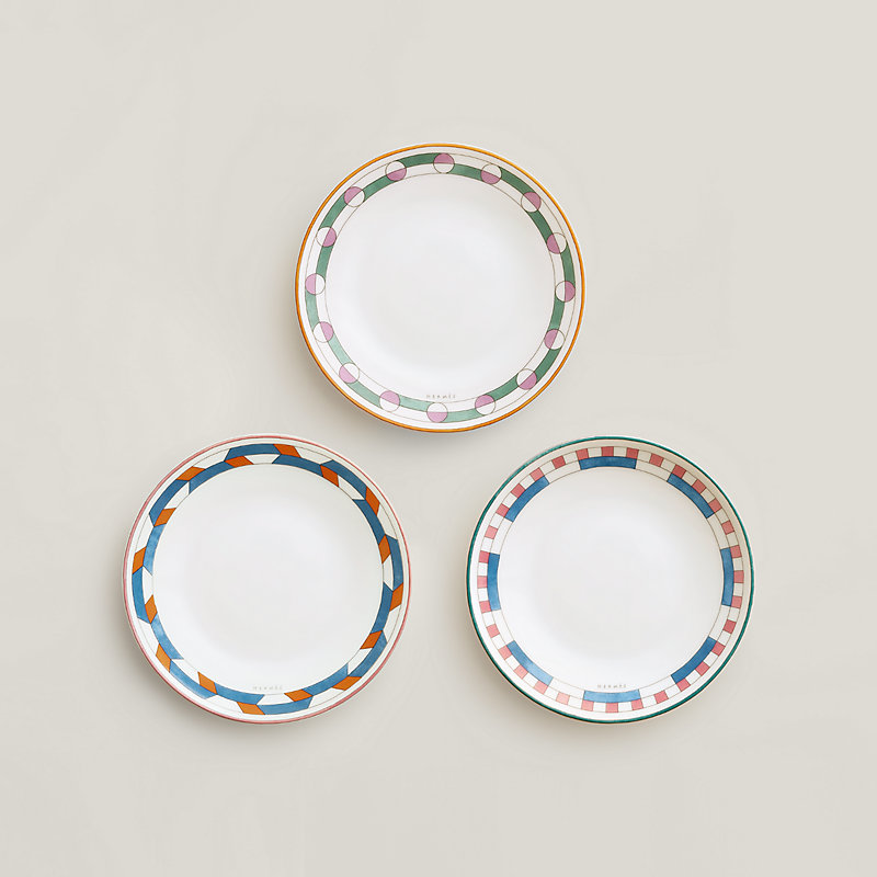 Hermès en Contrepoint set of 3 bread and butter plates