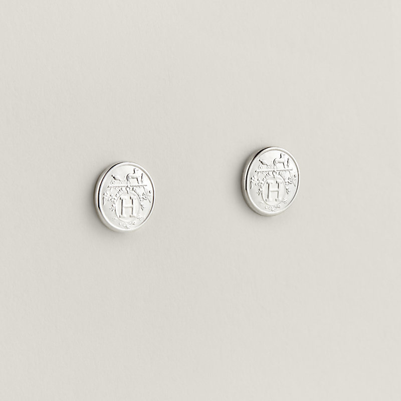 Hermès Ex-Libris earrings, very small model