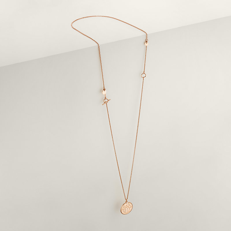 Hermès Ex-Libris long necklace, medium model