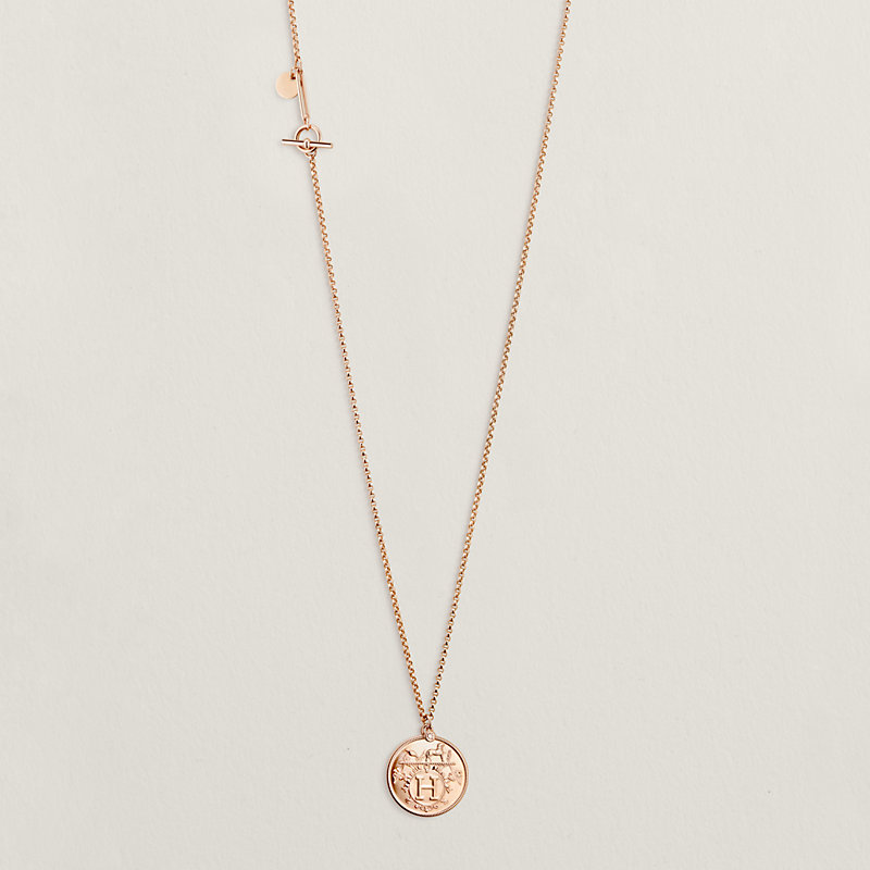 Hermès Ex-Libris long necklace, medium model