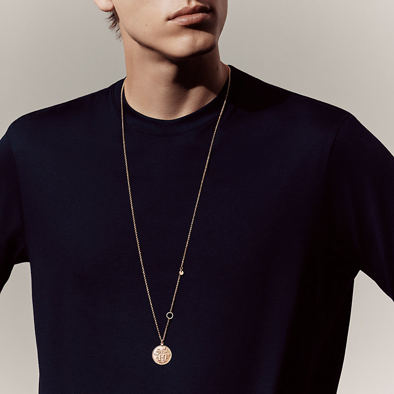 Hermès Ex-Libris long necklace, medium model