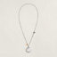 View: front, Hermès Ex-Libris necklace, medium model