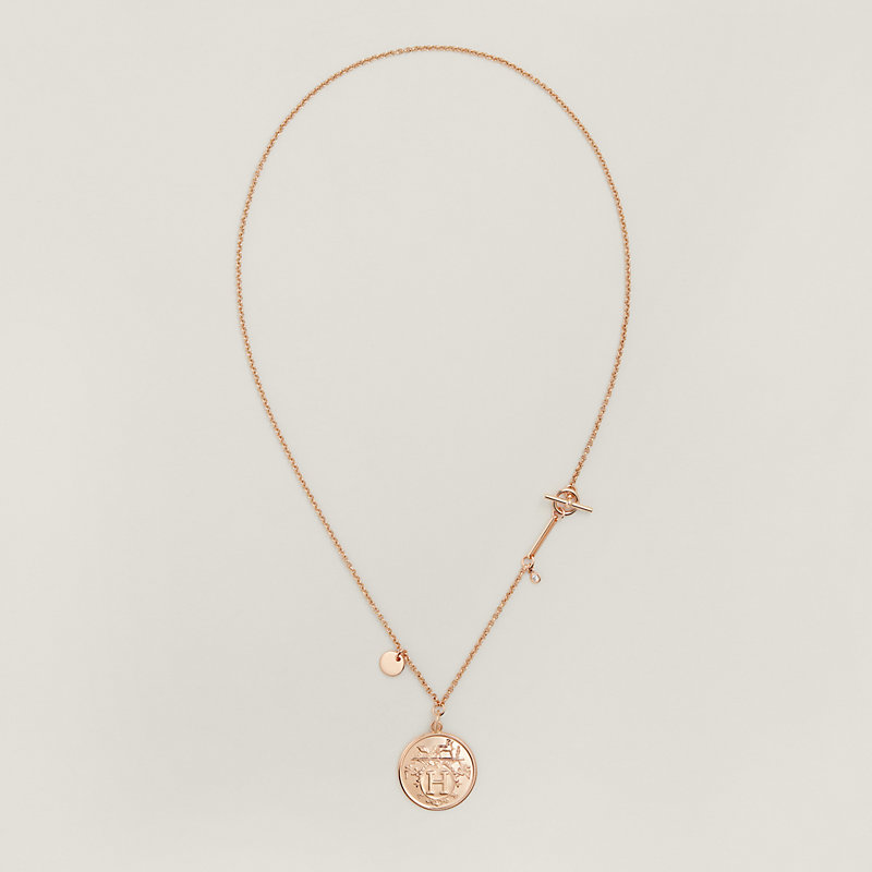 Hermès Ex-Libris necklace, medium model