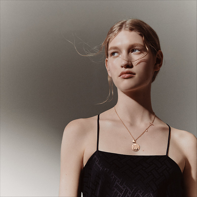 Hermès Ex-Libris necklace, medium model
