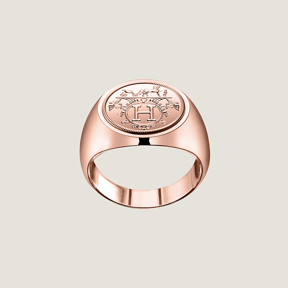 Hermès Ex-Libris signet ring, small model | Hermès Mainland China