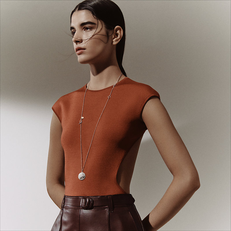 Hermès Ex-Libris长项链，中号