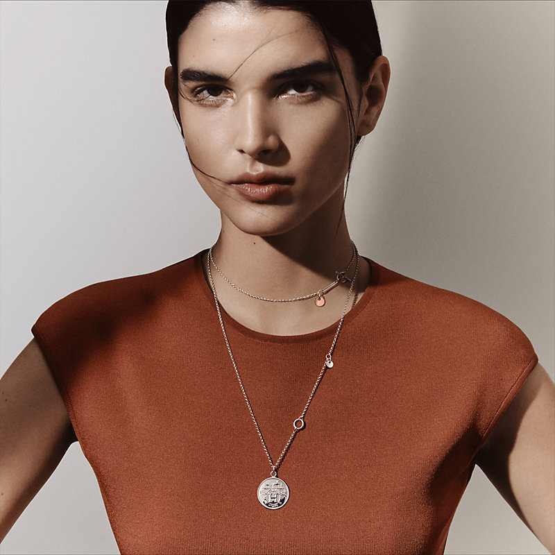 Hermès Ex-Libris长项链，中号