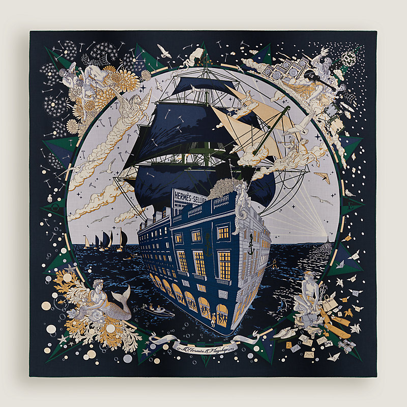 Hermès Flagship shawl 140, View: , view 3 of 4