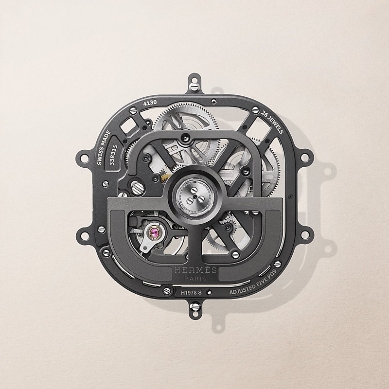 Hermès H08 Squelette watch, 42&nbsp;mm