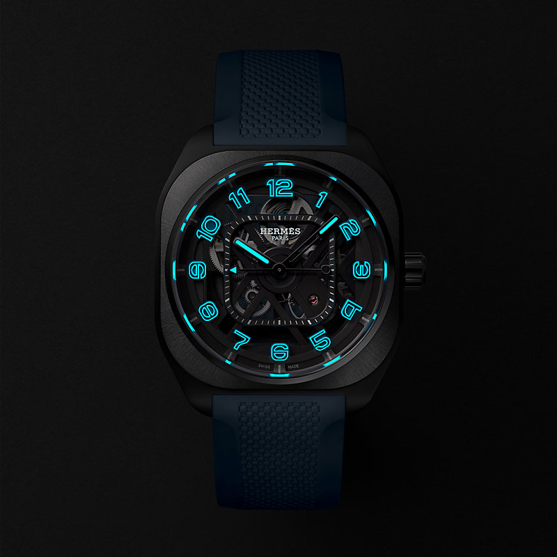 Hermès H08 Squelette watch, 42&nbsp;mm