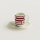 View: Worn, Hermès Hippomobile coffee cup and saucer n°1