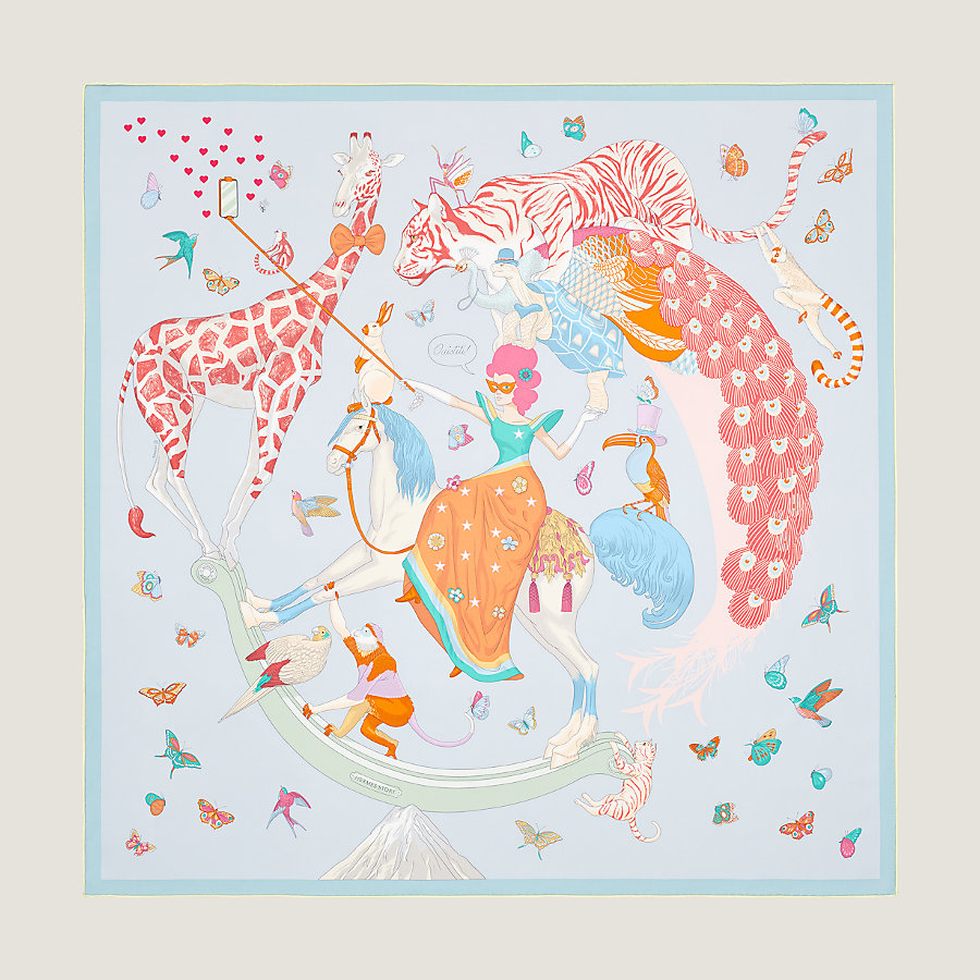 Hermes Story scarf 90