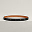 View: Back, Hermès sur Mer reversible leather strap 24 mm
