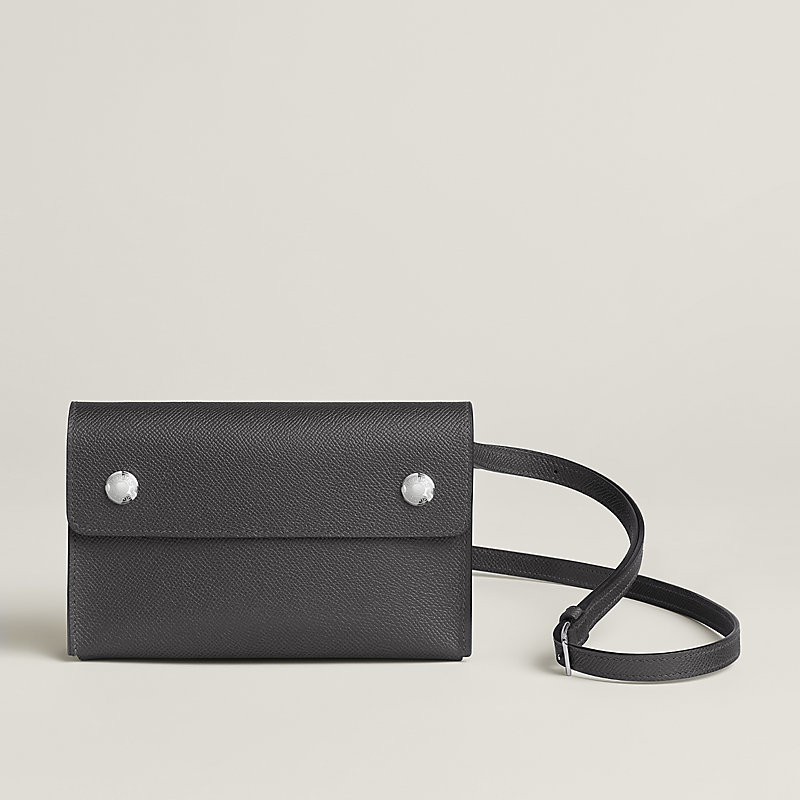 Hermes★(最新柄で入手困難)上品さたっぷりSilkIn/Black/wallet Silk'In Compact wallet | Hermès USA