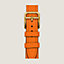 View: Flat, Heure H Mini model 21 mm Single Tour Watch Strap