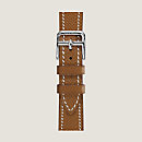 View: Flat, Heure H Mini model 21 mm Single Tour Watch Strap