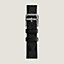View: Flat, Heure H Mini model 21 mm Single Tour Watch Strap