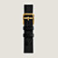 View: Flat, Heure H Mini model 21 mm Single Tour Watch Strap